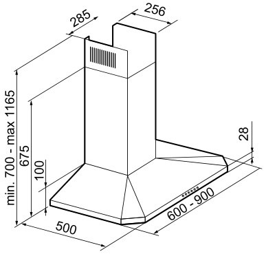 Вытяжка KORTING khc 6951 x