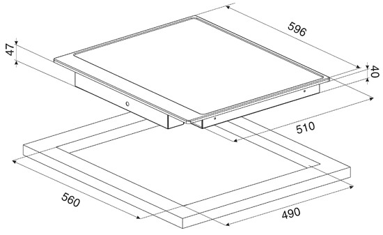 Поверхность SMEG p864a-9 купить с доставкой по Москве и Московской области в интернет-магазине ТехноВегас
