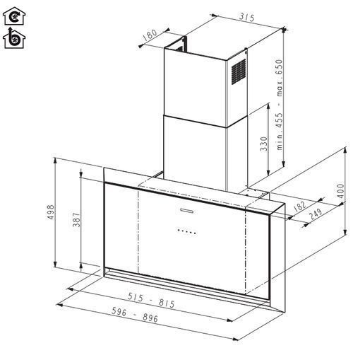 Вытяжка Faber TWICE ARIES X/BK MATT A90 купить с доставкой по Москве и Московской области в интернет-магазине ТехноВегас