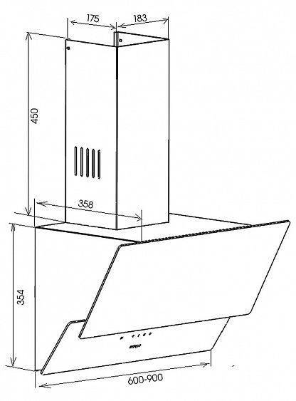 Вытяжка SCHAUB LORENZ SLD DL9714 купить с доставкой по Москве и Московской области в интернет-магазине ТехноВегас