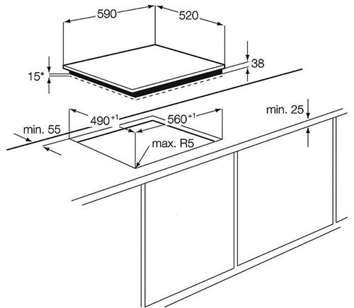 Поверхность ELECTROLUX ehf 56343 fk купить с доставкой по Москве и Московской области в интернет-магазине ТехноВегас