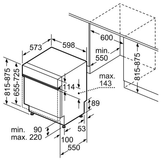 Встраиваемая посудомоечная машина BOSCH SMI 46KS01 E купить с доставкой по Москве и Московской области в интернет-магазине ТехноВегас