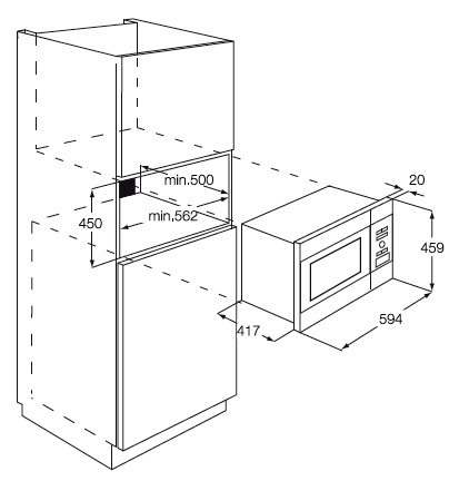 Микроволновая печь AEG mc 2664 em купить с доставкой по Москве и Московской области в интернет-магазине ТехноВегас