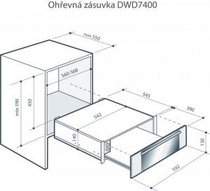 Подогреватель посуды DE DIETRICH DWD7400W купить с доставкой по Москве и Московской области в интернет-магазине ТехноВегас