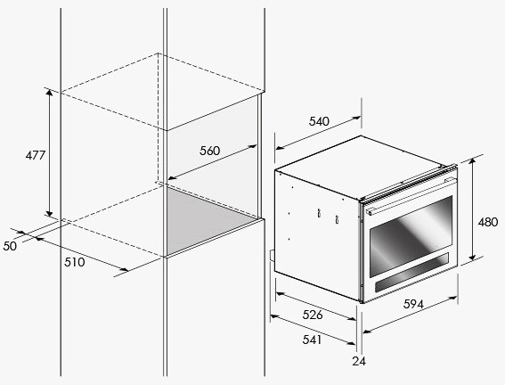 Духовой шкаф FULGOR CO 4814/1 TC X