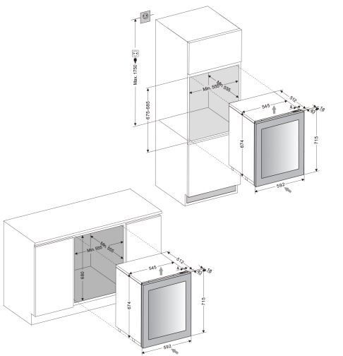 Винный шкаф DUNAVOX DAV-32.81DW.TO