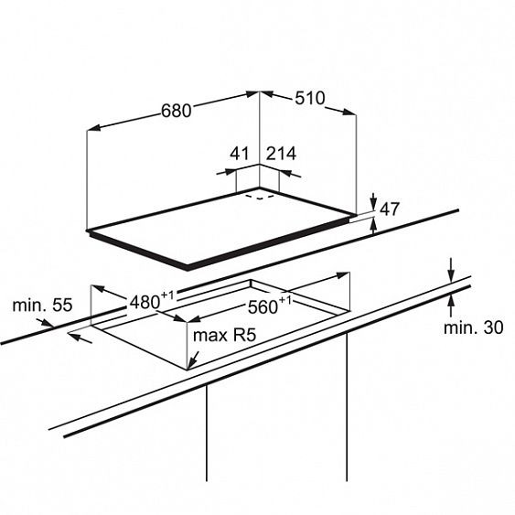 Поверхность ELECTROLUX egt 7353 yok