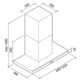 Вытяжка FALMEC lumina nrs isola 800 90 ix купить с доставкой по Москве и Московской области в интернет-магазине ТехноВегас