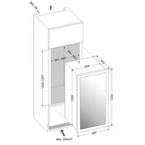Винный шкаф DUNAVOX DAB-89.215DSS