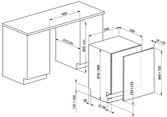 Посудомоечная машина SMEG stp364t купить с доставкой по Москве и Московской области в интернет-магазине ТехноВегас