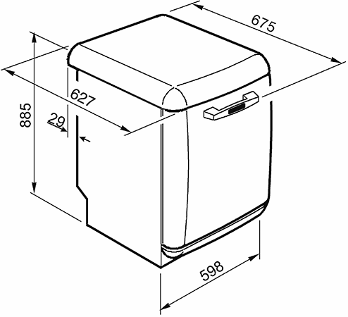 Посудомоечная машина Smeg LVFABPB