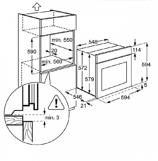 Духовой шкаф ELECTROLUX eoc 5751 aax купить с доставкой по Москве и Московской области в интернет-магазине ТехноВегас