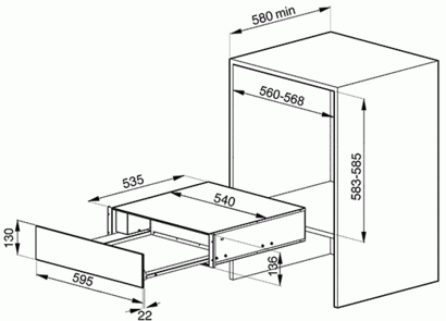 Подогреватель посуды SMEG ctp15-2