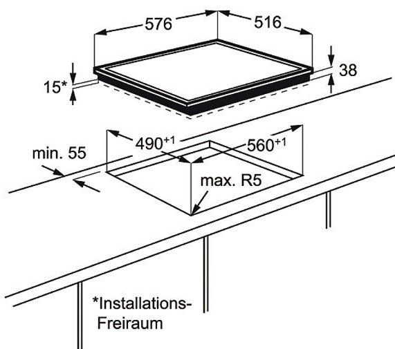 Поверхность AEG hk 563402 xb купить с доставкой по Москве и Московской области в интернет-магазине ТехноВегас