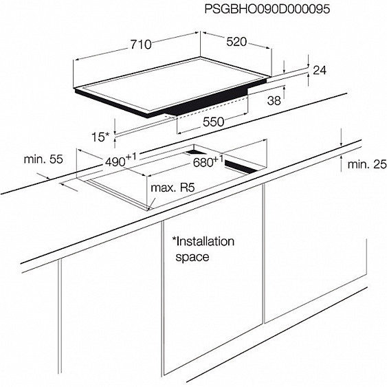 Поверхность ELECTROLUX ehf 7647 fok купить с доставкой по Москве и Московской области в интернет-магазине ТехноВегас