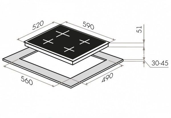Встраиваемая электрическая варочная панель Maunfeld EEHE 64.5EB/KG купить с доставкой по Москве и Московской области в интернет-магазине ТехноВегас