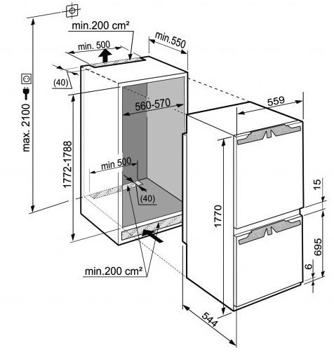 Холодильник LIEBHERR icu 3314 купить с доставкой по Москве и Московской области в интернет-магазине ТехноВегас