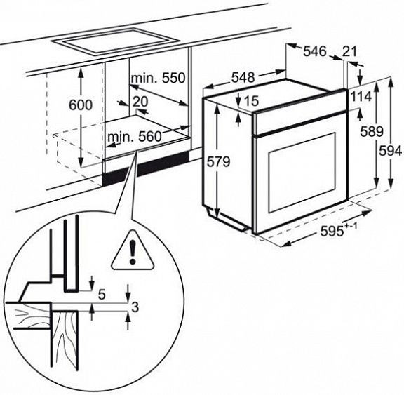 Духовой шкаф AEG BCR546350M