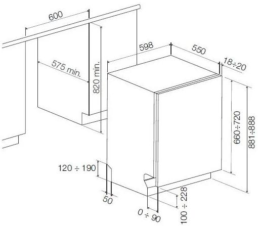 Посудомоечная машина Fulgor Milano FDW 82103 купить с доставкой по Москве и Московской области в интернет-магазине ТехноВегас