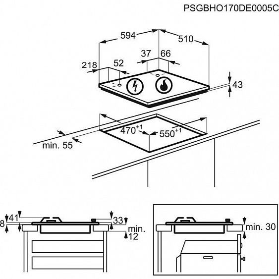 Газовая варочная панель Zanussi GPZ 262 HX купить с доставкой по Москве и Московской области в интернет-магазине ТехноВегас