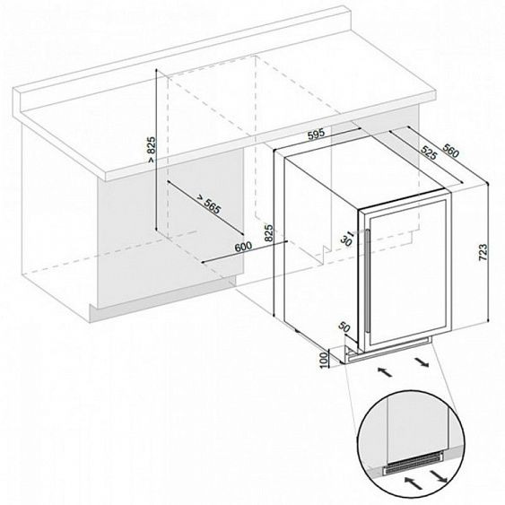 Винный шкаф DUNAVOX DAU-46.146DW