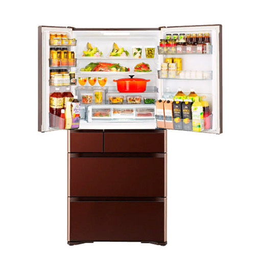 Холодильник  HITACHI R-G630GU XT (Crystal Brown) купить с доставкой по Москве и Московской области в интернет-магазине ТехноВегас