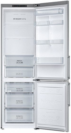 Холодильник Samsung RB37J5100SA серебристый купить с доставкой по Москве и Московской области в интернет-магазине ТехноВегас