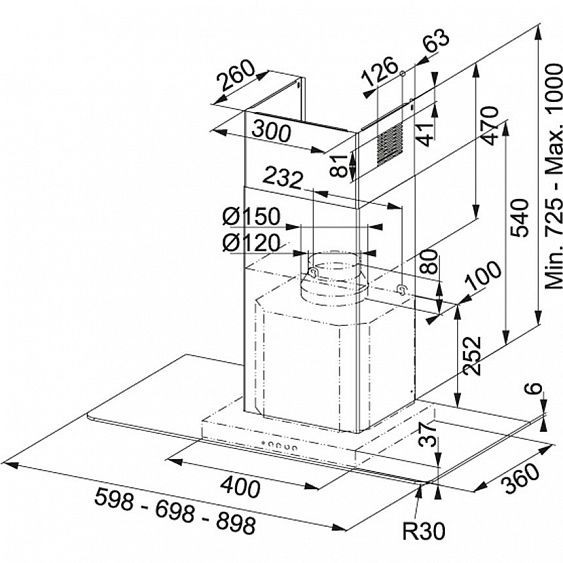Вытяжка FRANKE FLI 925 XS 325.0541.088