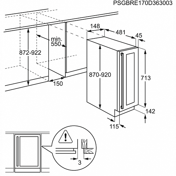 Винный шкаф ELECTROLUX ERW 0273 AOA