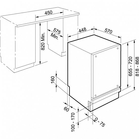 Посудомоечная машина FRANKE fdw 410 e8p a+ (117.0282.453) купить с доставкой по Москве и Московской области в интернет-магазине ТехноВегас