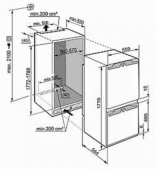 Холодильник LIEBHERR icbn 3314 купить с доставкой по Москве и Московской области в интернет-магазине ТехноВегас