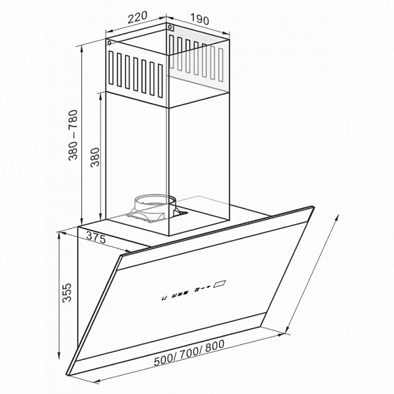 Вытяжка KAISER AT 8435 Eco купить с доставкой по Москве и Московской области в интернет-магазине ТехноВегас