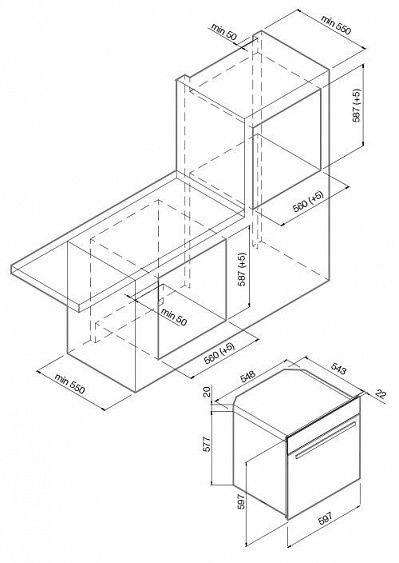 Духовой шкаф GRAUDE BE 60.0 E купить с доставкой по Москве и Московской области в интернет-магазине ТехноВегас