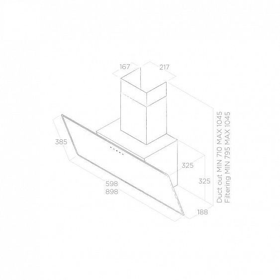 Каминная вытяжка Elica SHIRE BK/A/90 NO PLUG купить с доставкой по Москве и Московской области в интернет-магазине ТехноВегас