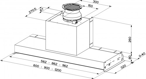 ВЫТЯЖКА FABER 110.0395.382 FABER IN-NOVA SMART X A90 купить с доставкой по Москве и Московской области в интернет-магазине ТехноВегас