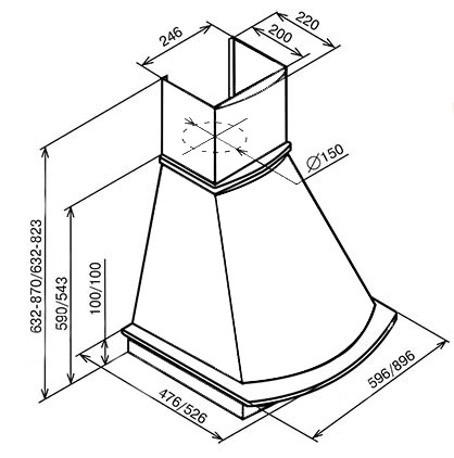Вытяжка Kuppersberg TAIS 60 WM B купить с доставкой по Москве и Московской области в интернет-магазине ТехноВегас