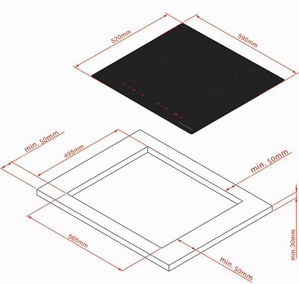 ВАРОЧНАЯ ПОВЕРХНОСТЬ KUPPERSBERG ICI 628
