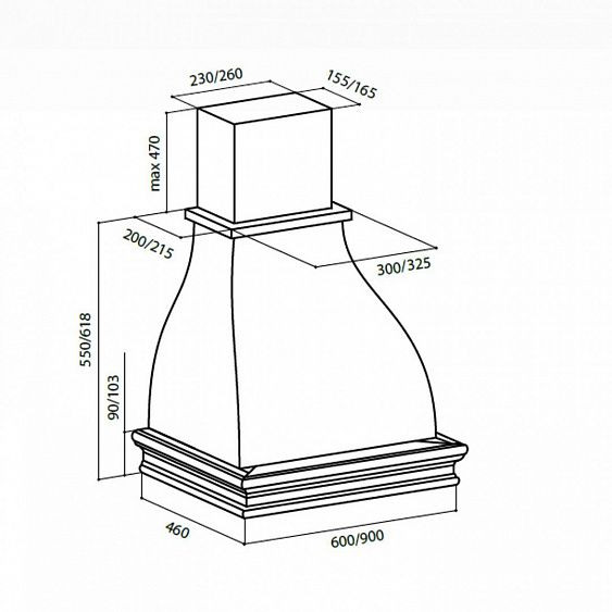 Вытяжка LEX TORINO 900 WHITE купить с доставкой по Москве и Московской области в интернет-магазине ТехноВегас