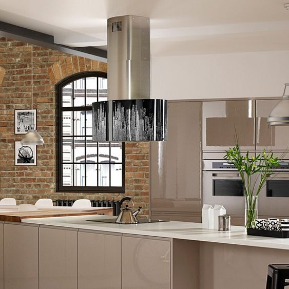 Вытяжка  FALMEC mirabilia isola 85 manhattan vetro (800) ecp купить с доставкой по Москве и Московской области в интернет-магазине ТехноВегас