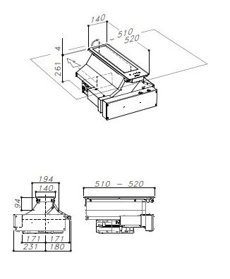 Встраиваемая вытяжка в стол SIRIUS S-DD20 BRUSHLESS IX купить с доставкой по Москве и Московской области в интернет-магазине ТехноВегас