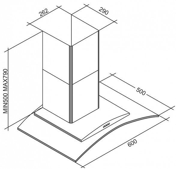Вытяжка SCHAUB LORENZ SLD DW 6801 купить с доставкой по Москве и Московской области в интернет-магазине ТехноВегас
