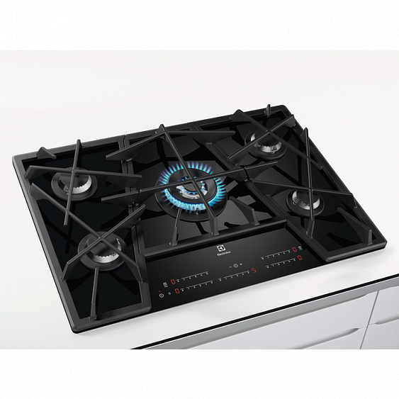 Варочная поверхность Electrolux KGV 7539 IK черный купить с доставкой по Москве и Московской области в интернет-магазине ТехноВегас