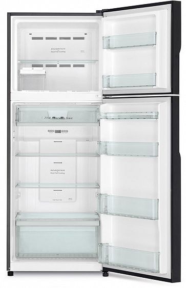 Холодильник HITACHI R-V 472 PU8 BBK чёрный бриллиант купить с доставкой по Москве и Московской области в интернет-магазине ТехноВегас