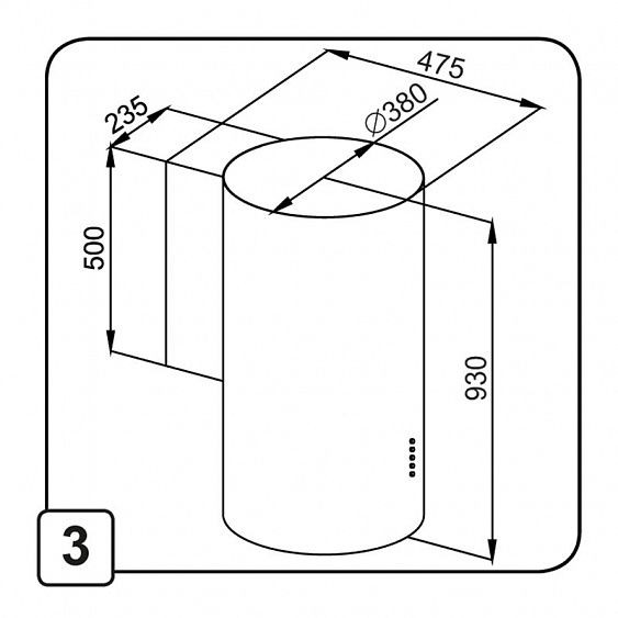 Вытяжка MAUNFELD LEE WALL (C) 39 GOLD