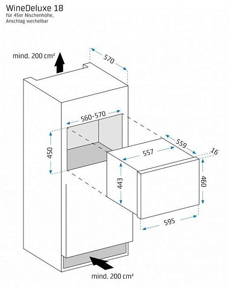 Винный шкаф Caso WineDeluxe E 18