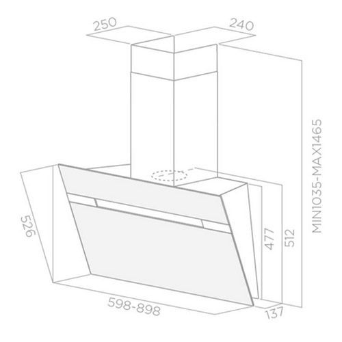 Вытяжка Elica STRIPE WH/A/90/LX (PRF0100995C) купить с доставкой по Москве и Московской области в интернет-магазине ТехноВегас