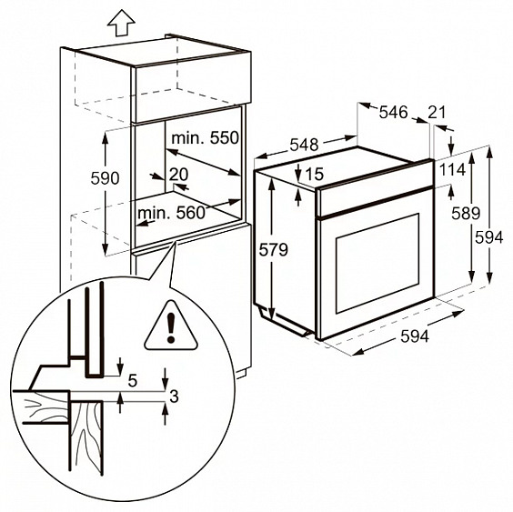 Духовой шкаф AEG BS 5831472 M нержавеющая сталь