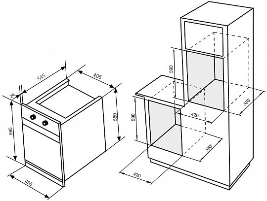 Встраиваемый духовой шкаф KORTING OKB 7951 CMW