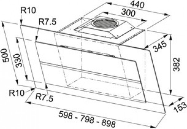 Вытяжка FRANKE 110.0338.357 FRANKE FMPL 906 BK B + угольный фильтр купить с доставкой по Москве и Московской области в интернет-магазине ТехноВегас