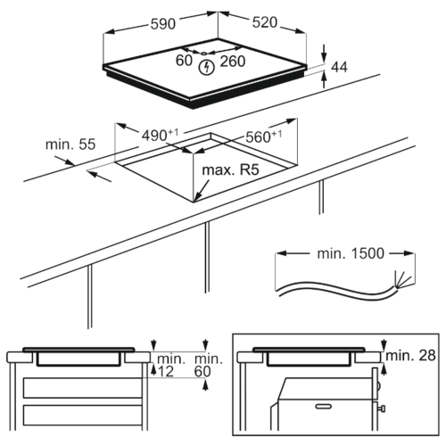 Электрическая поверхность Electrolux IPE6455KF купить с доставкой по Москве и Московской области в интернет-магазине ТехноВегас